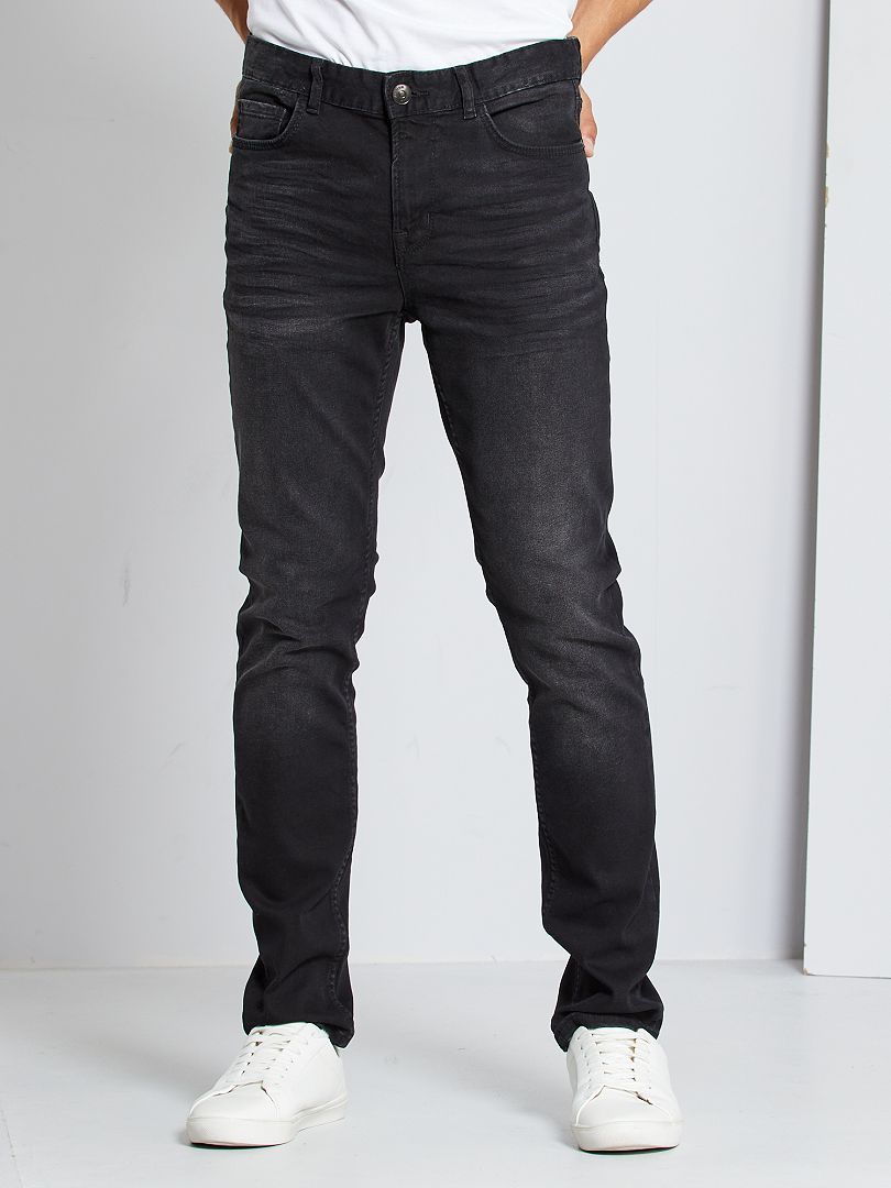 Jean slim L32 gris foncé - Kiabi