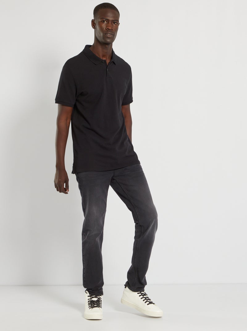 Jean slim L32 gris foncé - Kiabi