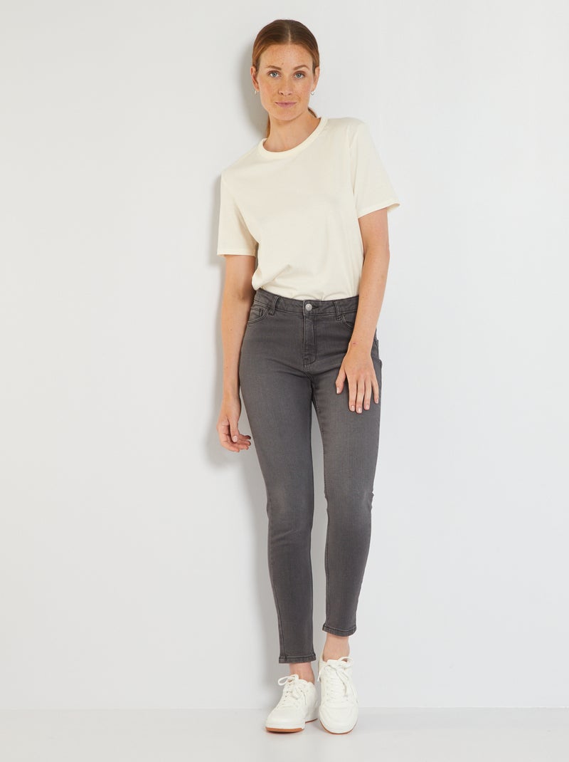 Jean slim L32 Gris foncé - Kiabi