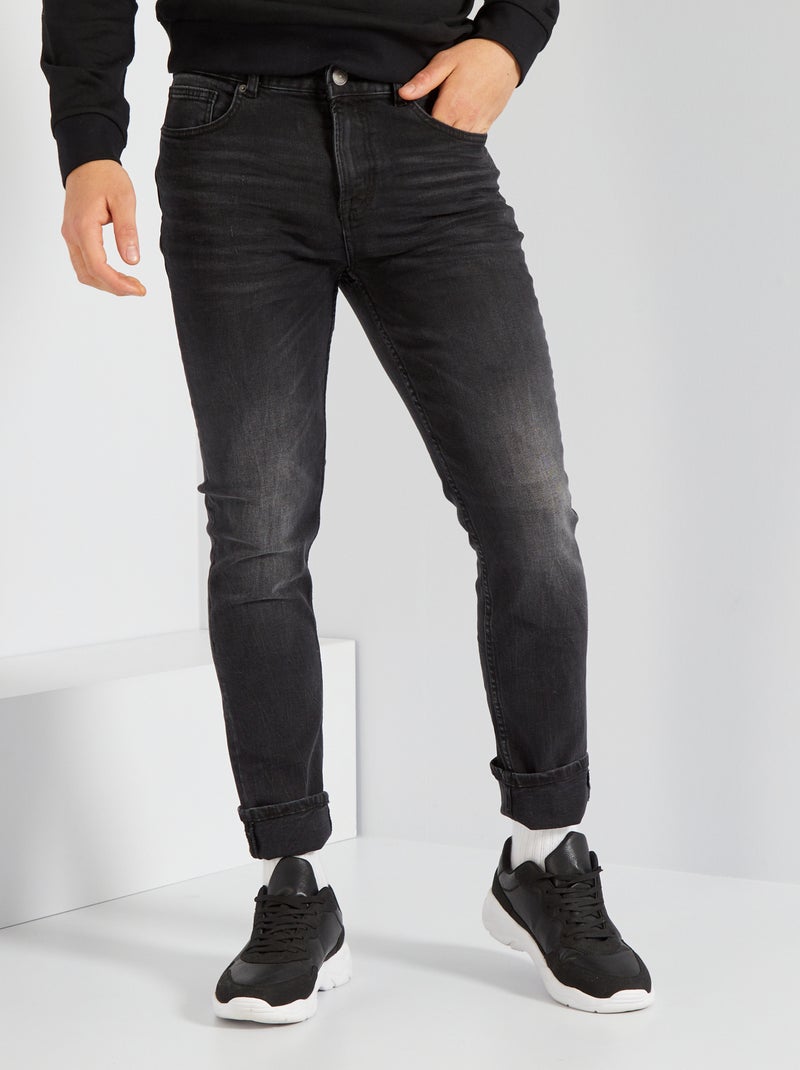 jean slim L32 noir - Kiabi