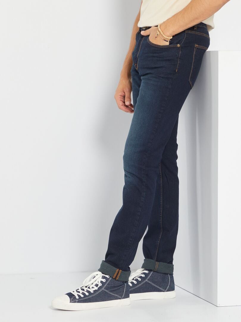 Jean slim L34 bleu indigo - Kiabi