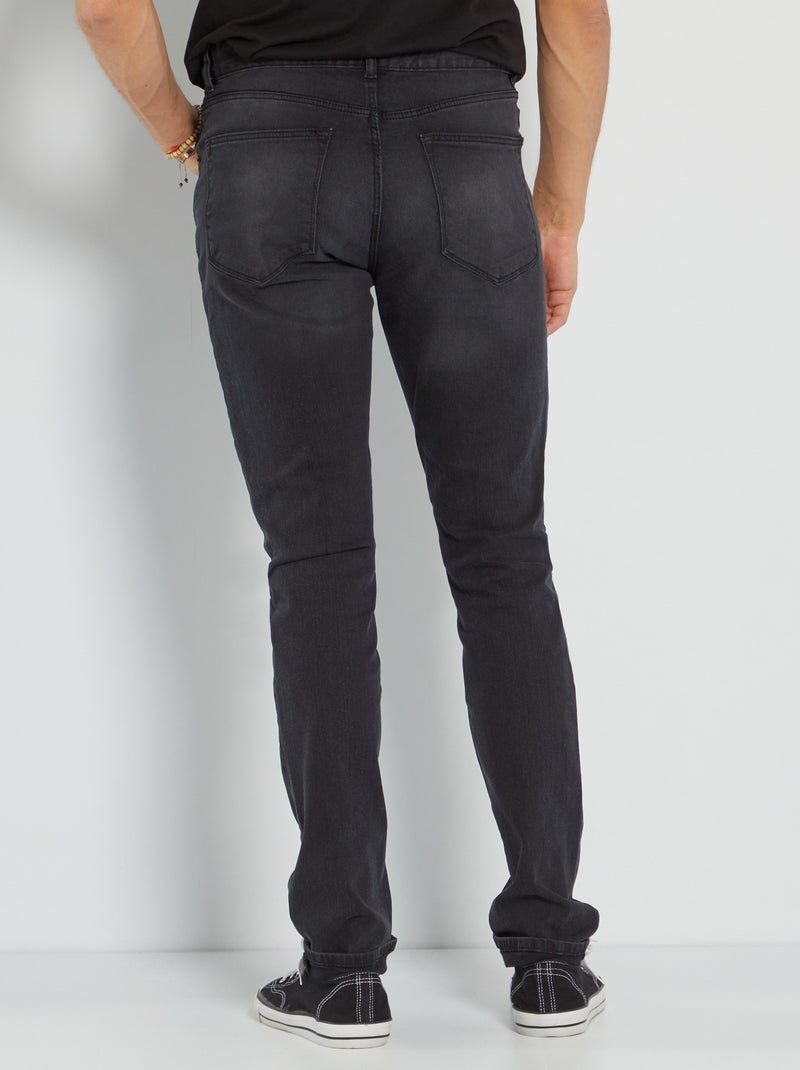 Jean slim L34 gris foncé - Kiabi