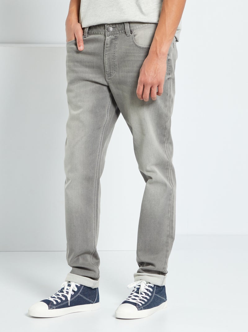 Jean slim L36 +1m90 gris - Kiabi