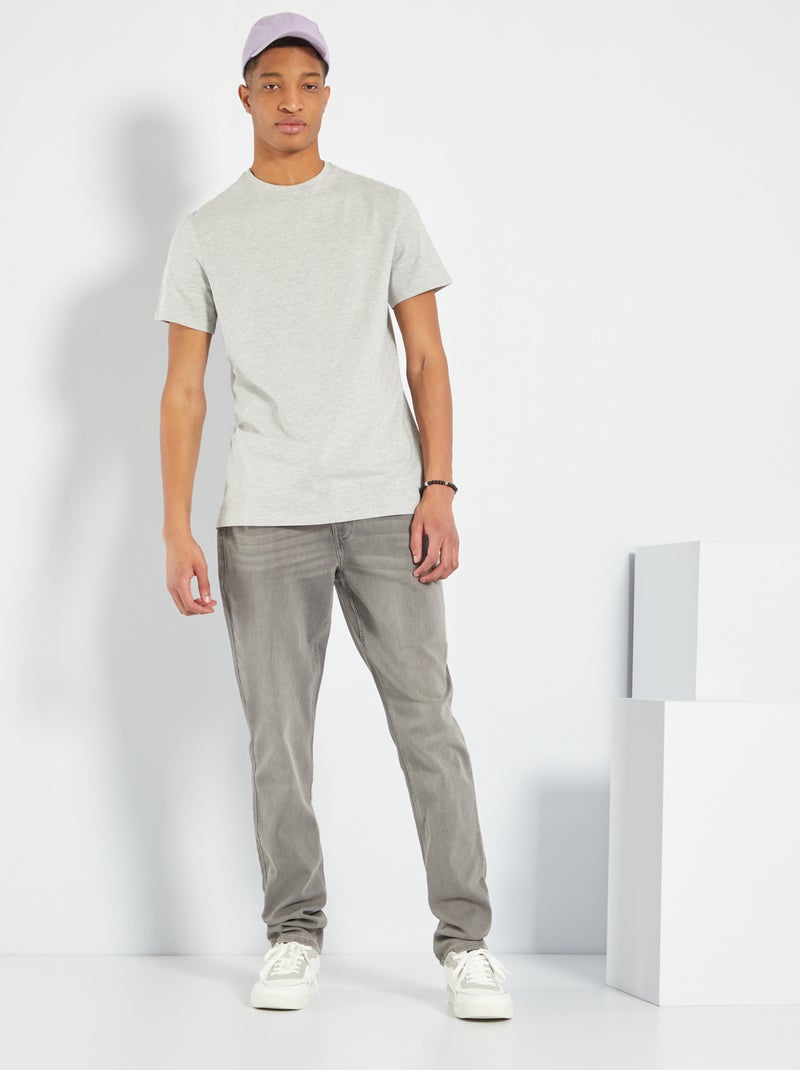 Jean slim L38 +1m95 gris - Kiabi