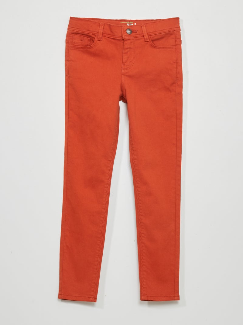 Jean slim Orange - Kiabi