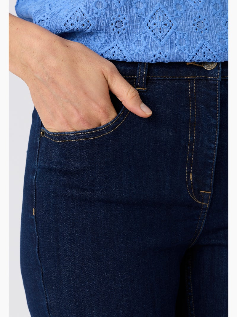 Jean slim Perfect Fit by Damart - Damart Bleu foncé - Kiabi