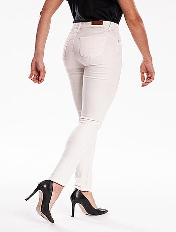 Jean Skinny Blanc Pour Femme - Taille 6 - Marque Quba - Occasion Très Bon état