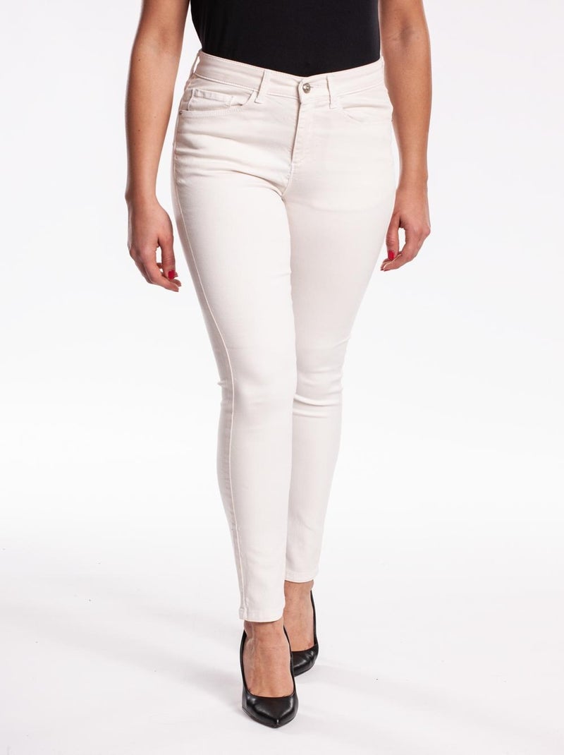 Jean slim push up TOUPY 'Rica Lewis' Blanc - Kiabi
