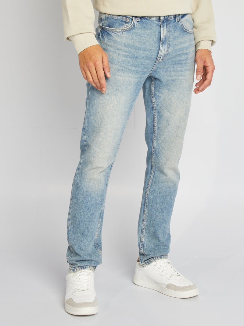 Jean slim slim fit / coupe ajustée Bleu clair - Kiabi