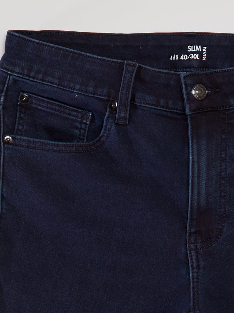 Jean slim stretch - L30 Bleu foncé - Kiabi