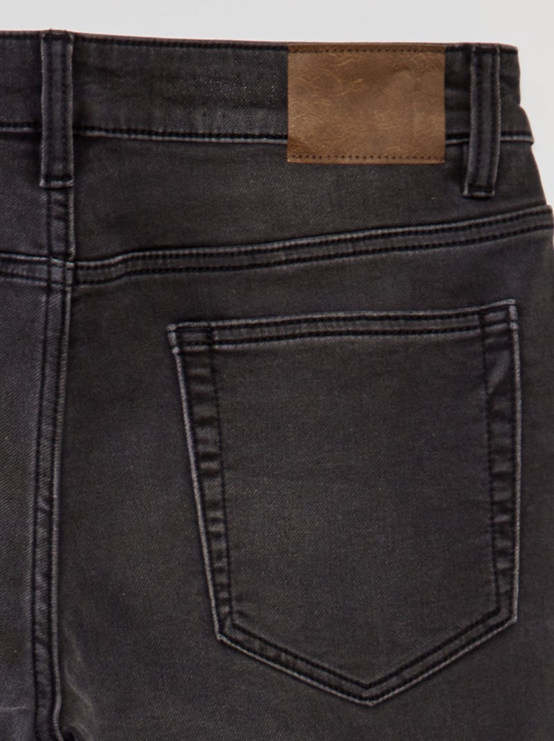 Jean slim stretch - L30 Gris/noir - Kiabi