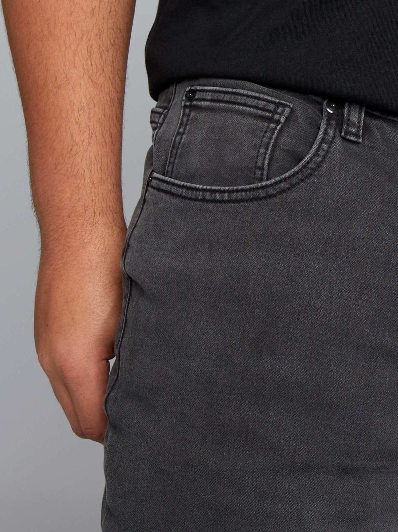 Jean slim stretch - L32 Gris anthracite - Kiabi
