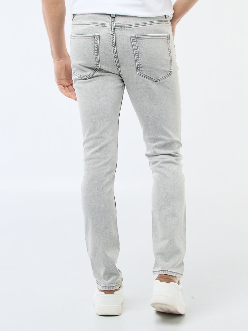 Jean slim stretch - L32 Gris - Kiabi