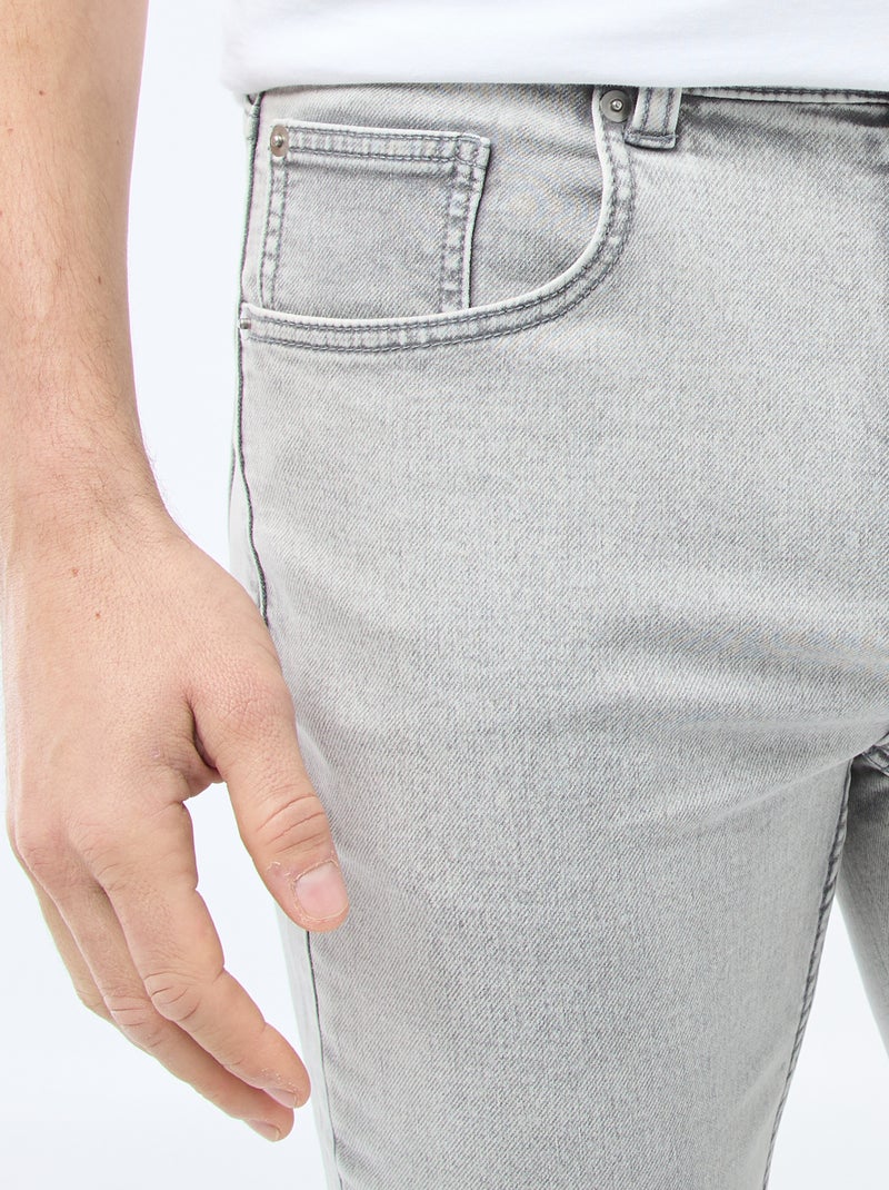 Jean slim stretch - L32 Gris - Kiabi