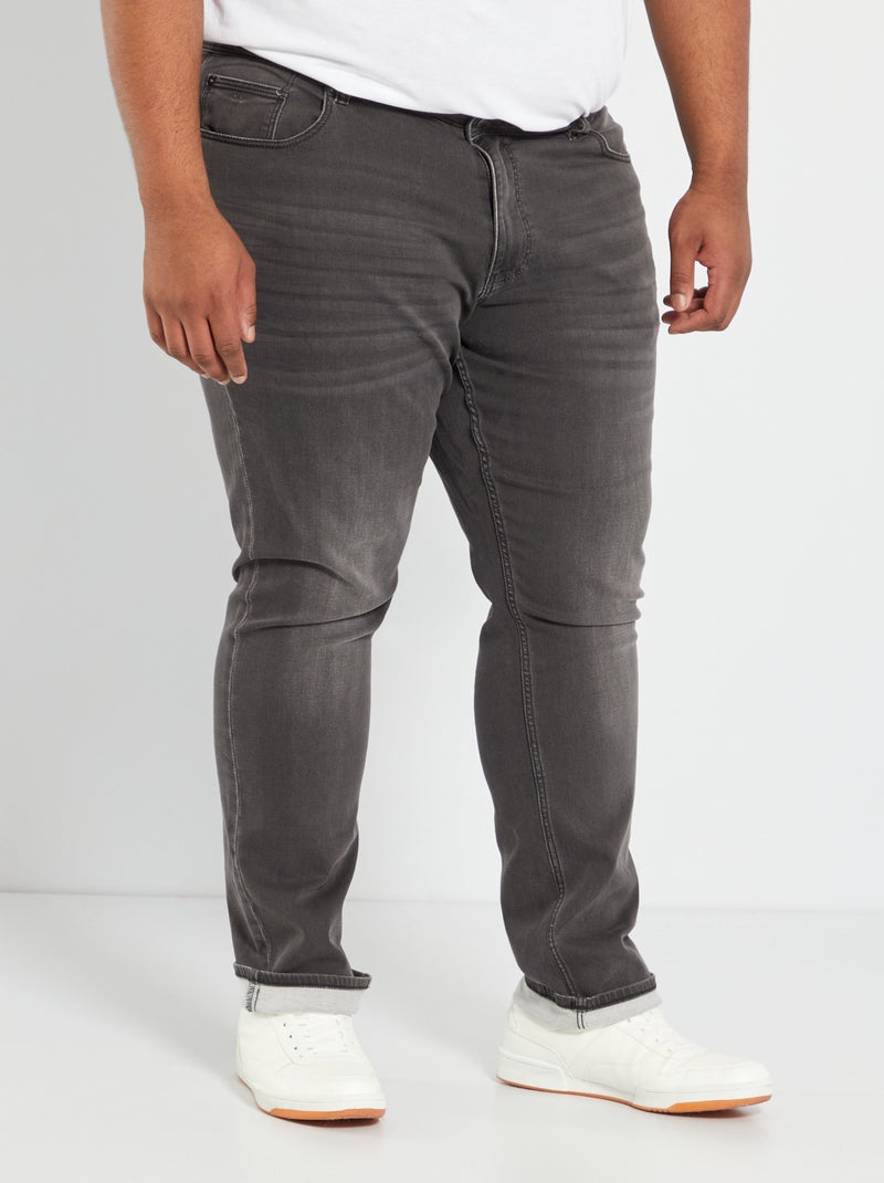 Jean slim stretch - L32 gris - Kiabi