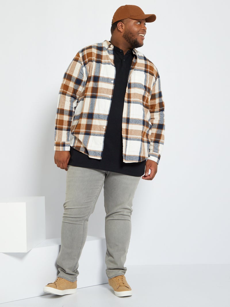 Jean slim stretch - L32 Gris - Kiabi