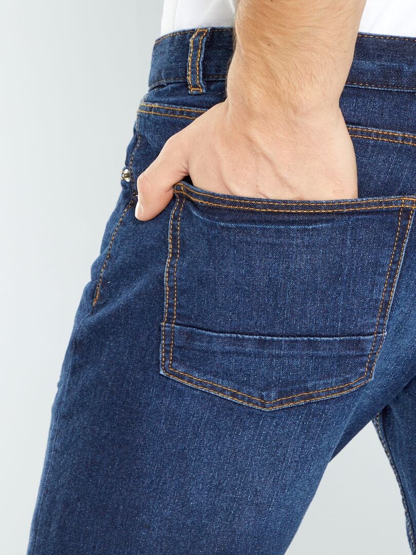 Jean slim stretch à 5 poches brut - Kiabi