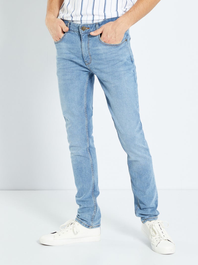 Jean slim stretch à 5 poches Double stone - Kiabi