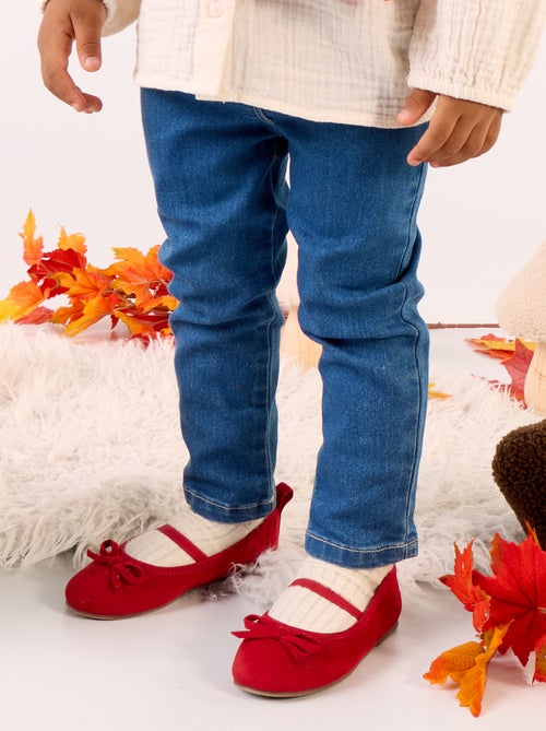 Jean slim stretch à taille ajustable - Kiabi