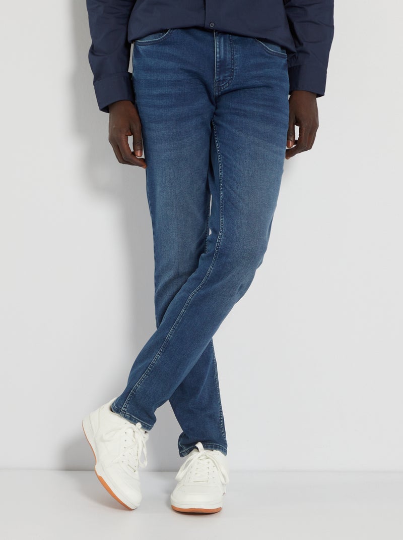 Jean slim stretch L32 Bleu foncé - Kiabi