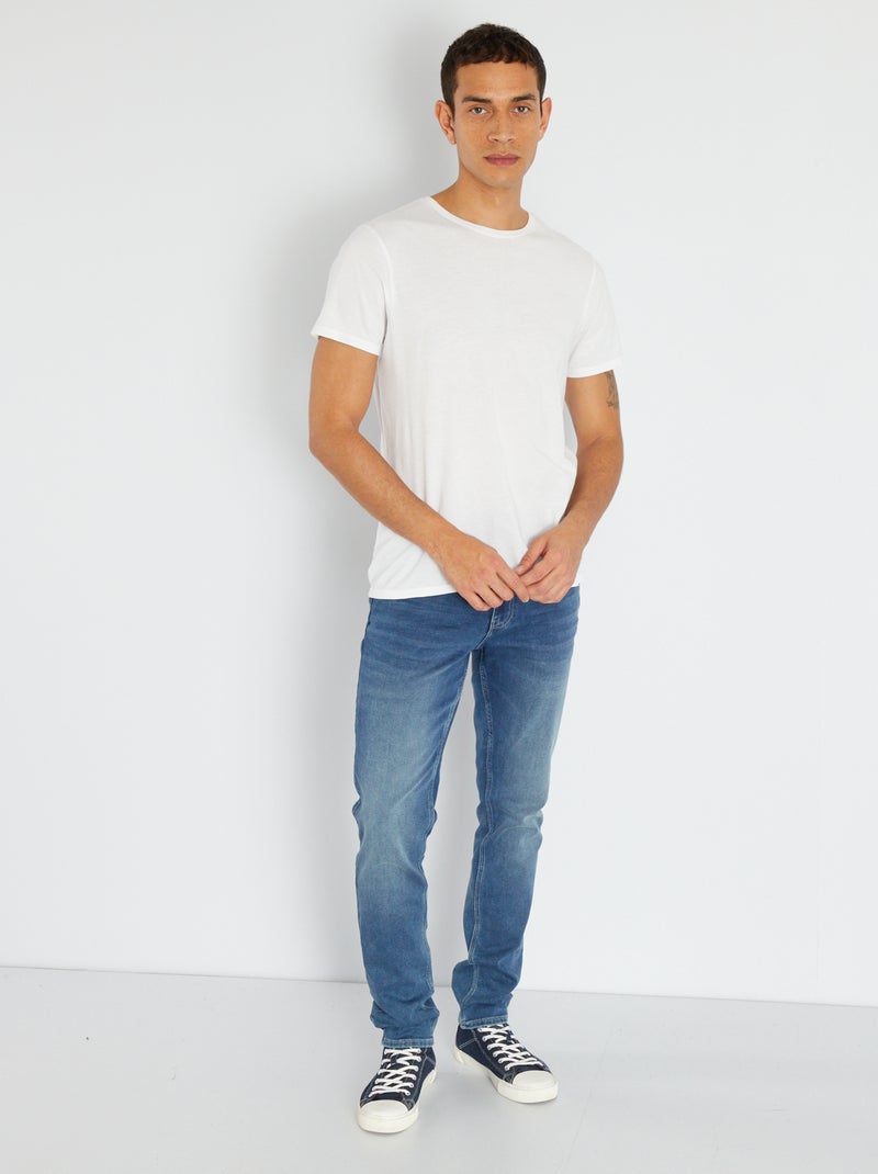 Jean slim stretch L32 Bleu - Kiabi