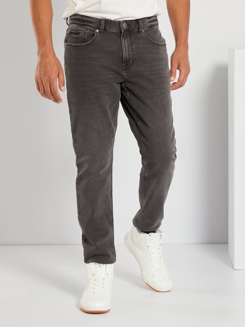 Jean slim stretch L32 gris foncé - Kiabi