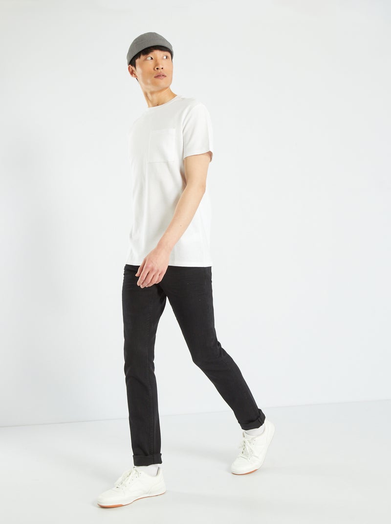 Jean slim stretch L34 Noir - Kiabi