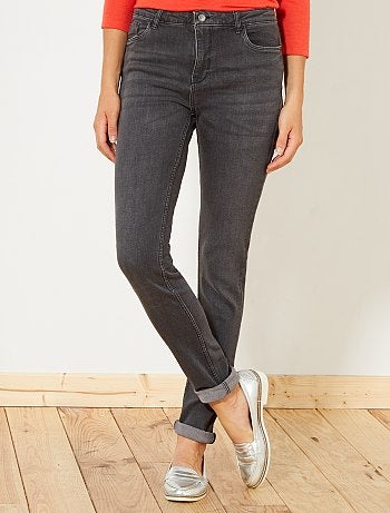 Jean slim super taille haute - Longueur US32 - Kiabi