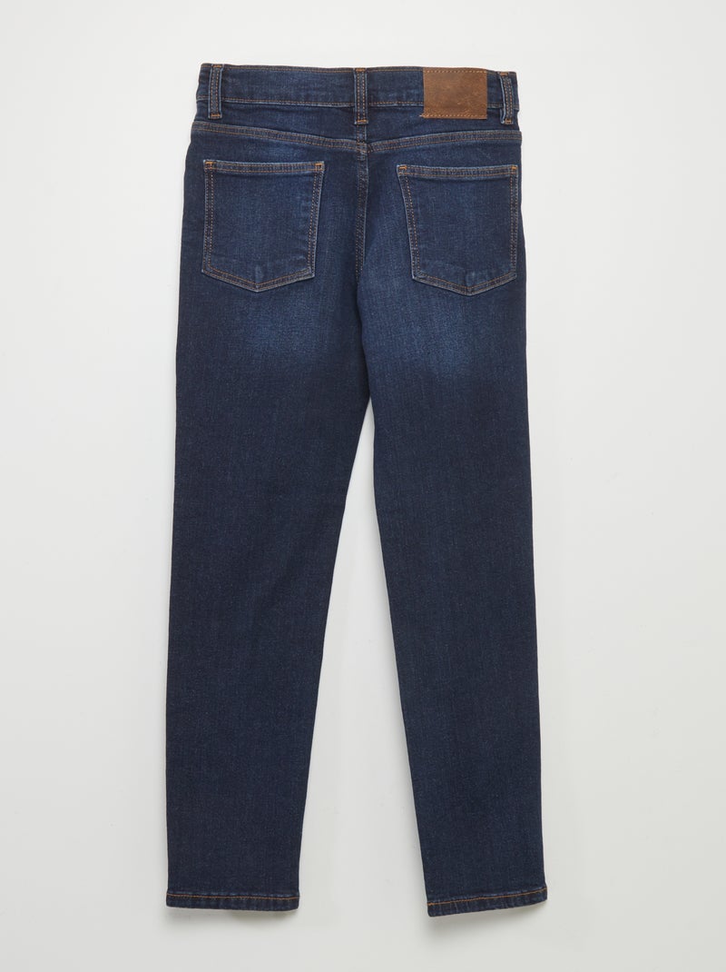 Jean slim taille ajustable Bleu - Kiabi