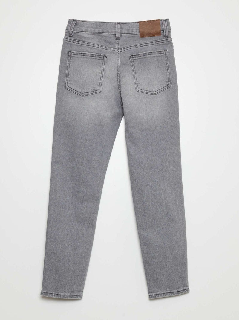 Jean slim taille ajustable Gris clair - Kiabi