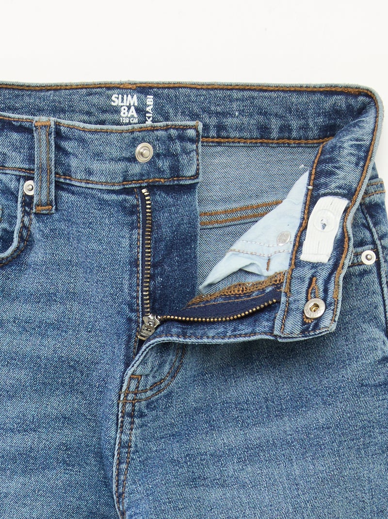 Jean slim taille ajustable Stone - Kiabi