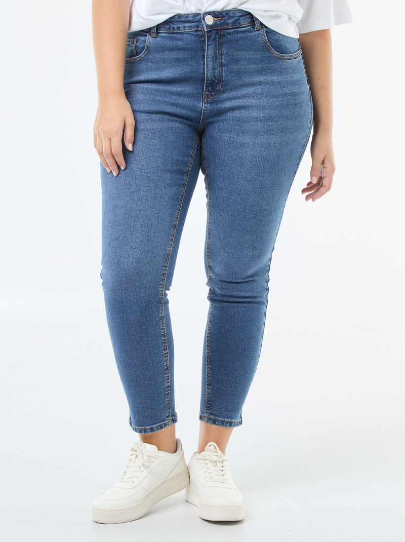 Jean slim taille haute - L28 Stone - Kiabi