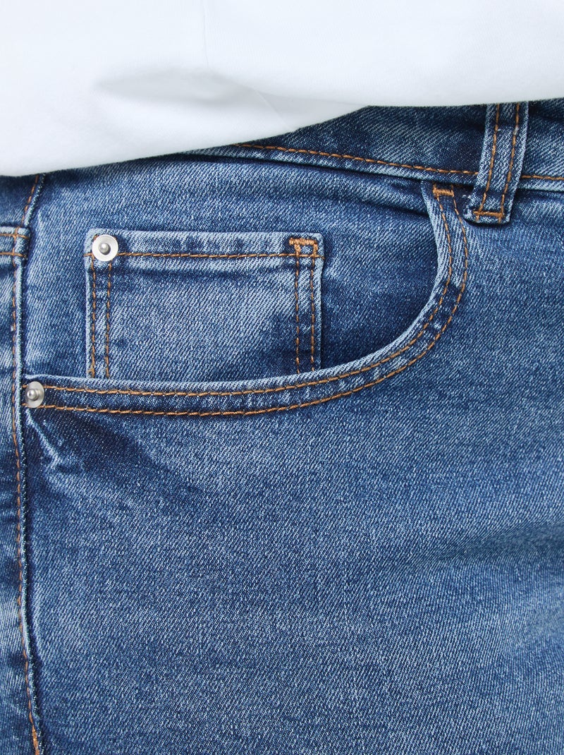 Jean slim taille haute - L28 Stone - Kiabi