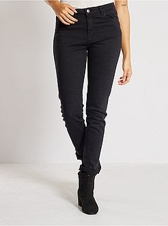 Jean slim taille haute - Longueur US 30 - Kiabi