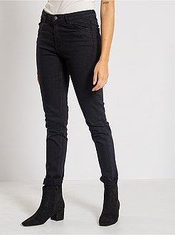 Jean slim taille haute - Longueur US 30 - Kiabi