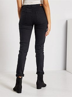 Jean slim taille haute - Longueur US 30 - Kiabi