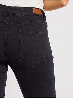 Jean slim taille haute - Longueur US 30 - Kiabi