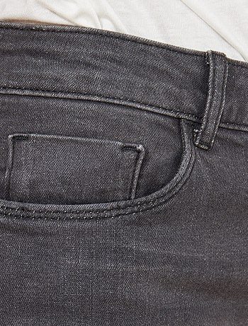 Jean slim taille haute - Longueur US 30 - Kiabi