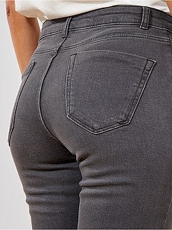 Jean slim taille haute - Longueur US 30 - Kiabi
