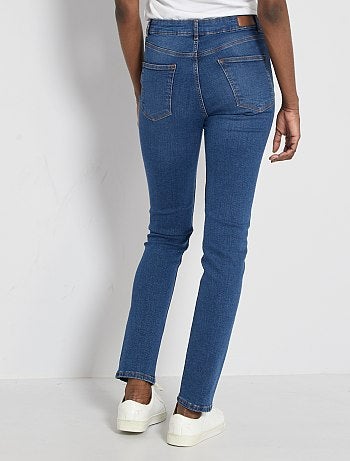 Jean slim taille haute - Longueur US 30 - Kiabi