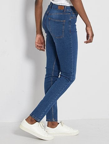 Jean slim taille haute - Longueur US 30 - Kiabi