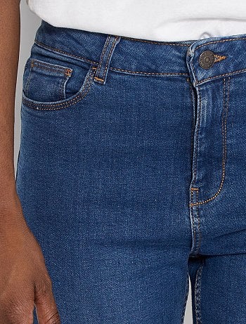 Jean slim taille haute - Longueur US 30 - Kiabi