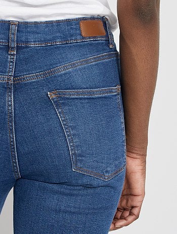 Jean slim taille haute - Longueur US 30 - Kiabi