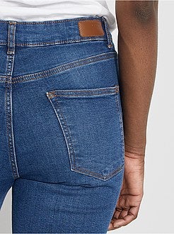 Jean slim taille haute - Longueur US 30 - Kiabi