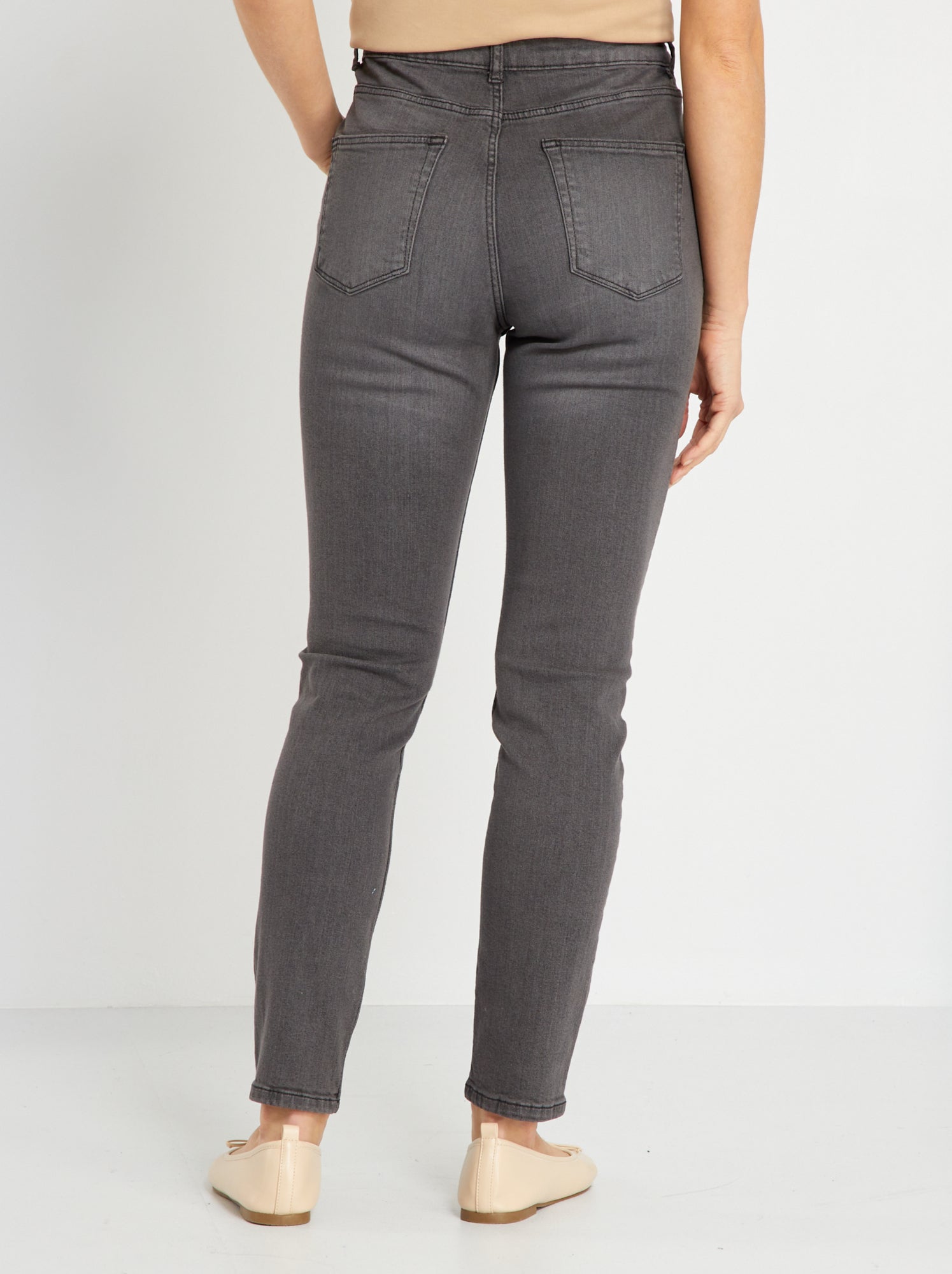 Jeggings Femme Taille Haute - Imitation Jean, Élastique, Coupe Slim - Pantalon Confortable Pour Quotidien, Sport - 7
