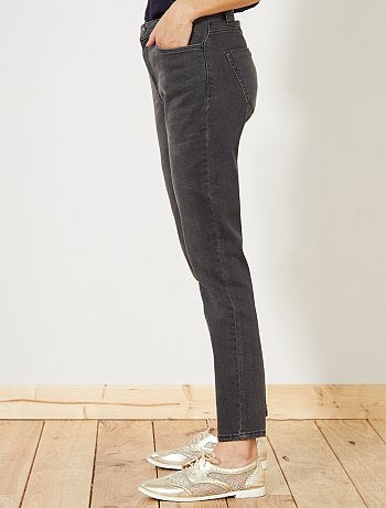 Jean slim taille haute longueur US28 - Kiabi