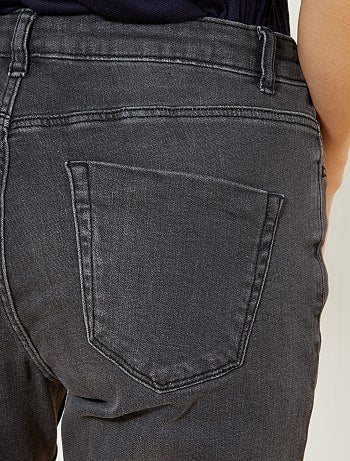 Jean slim taille haute longueur US28 - Kiabi