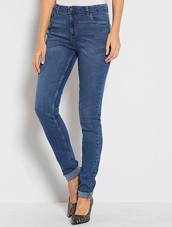 Jean slim taille haute longueur US34 - Kiabi