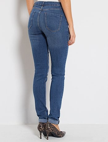 Jean slim taille haute longueur US34 - Kiabi