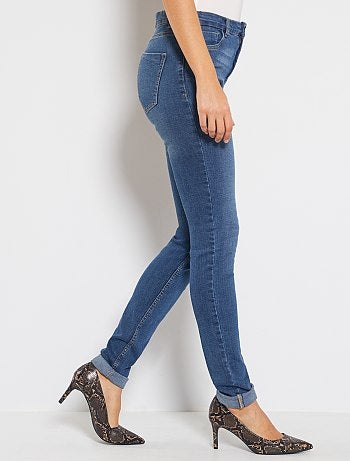 Jean slim taille haute longueur US34 - Kiabi